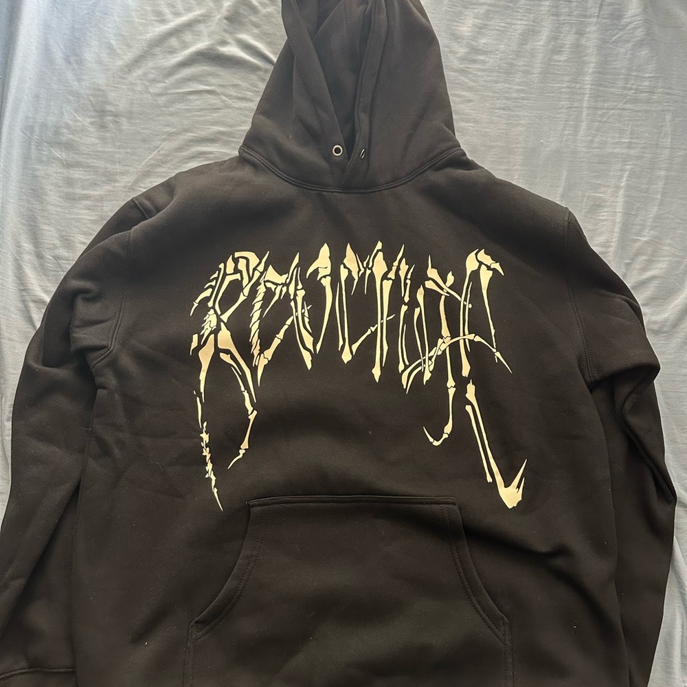 Revenge Skull Print Hoodie XL